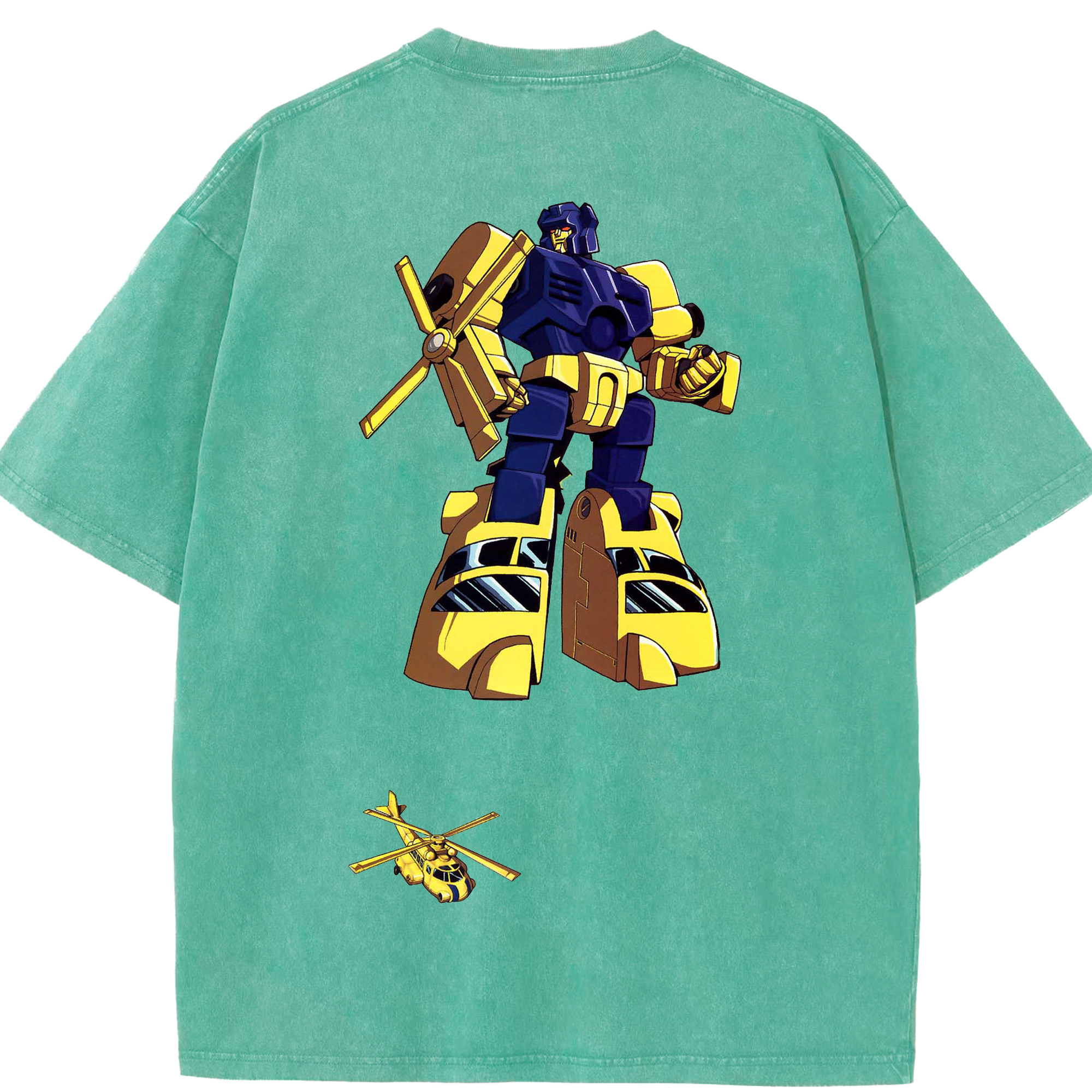 （画像用）  綿100% ヴィンテージ風 半袖Tシャツ（背面プリント）